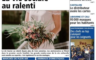 Article de presse – Les mariages en confinement