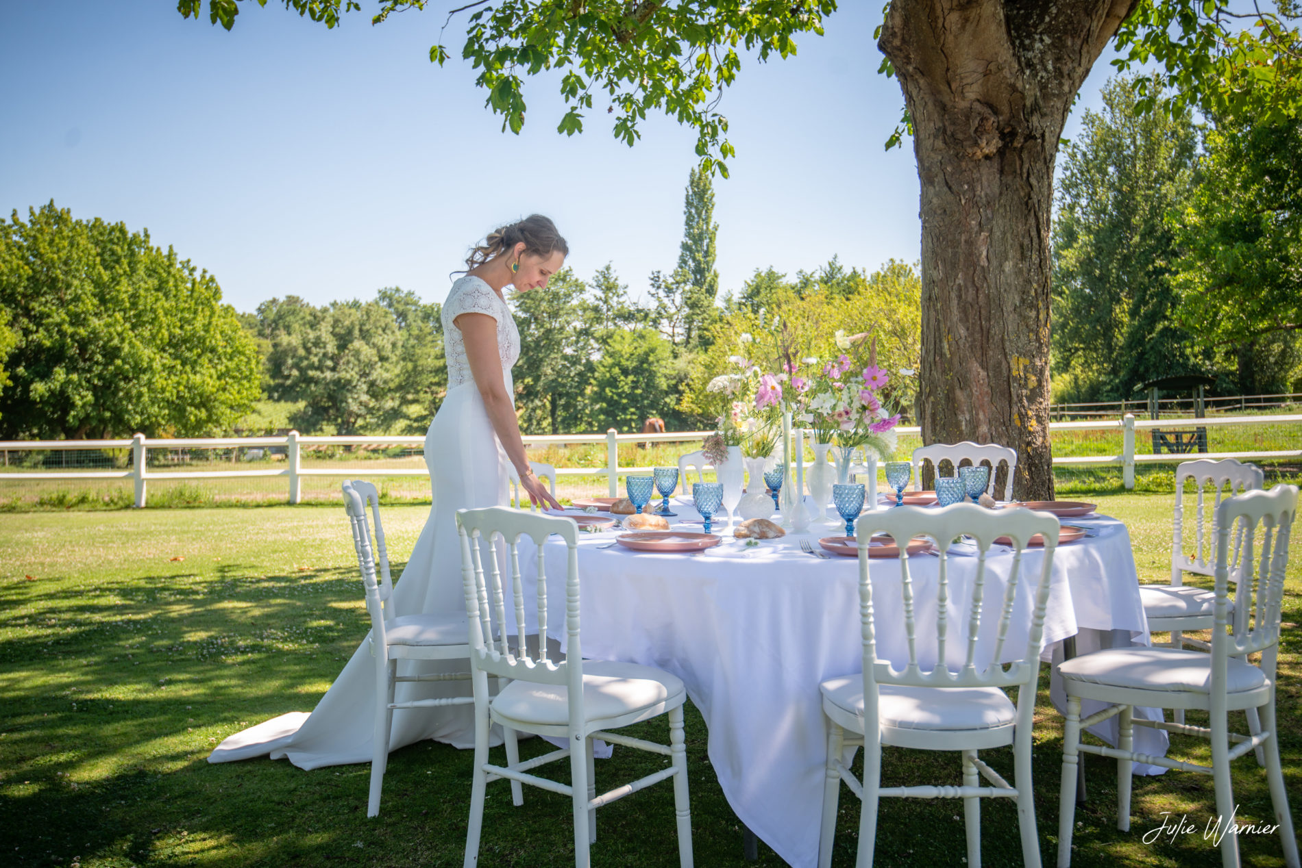 table de mariage au domaine de larchey