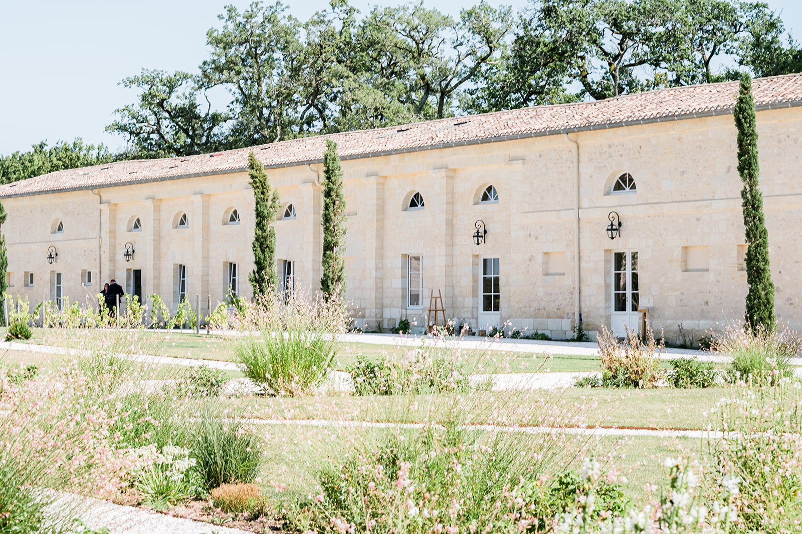 Salle de réception du château Gassies à Bordeaux