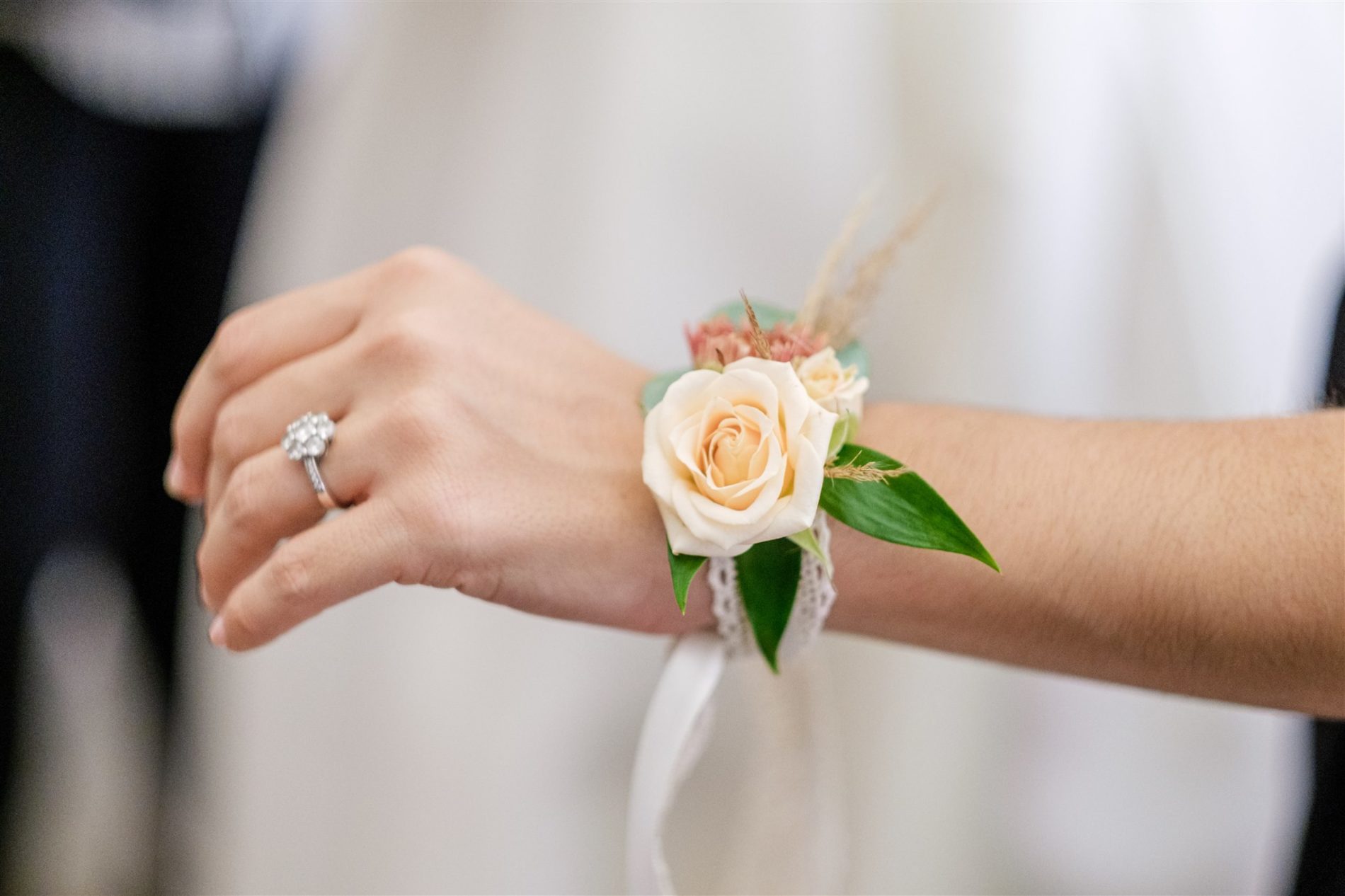 bracelet fleurs témoin mariage